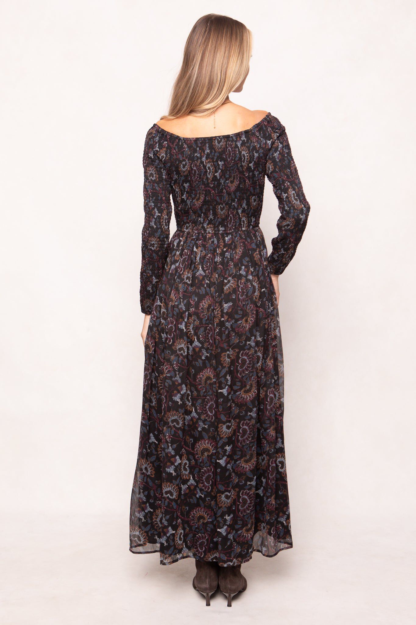 Mason Dress, Enchanted Floral / Black, alternate image number 4