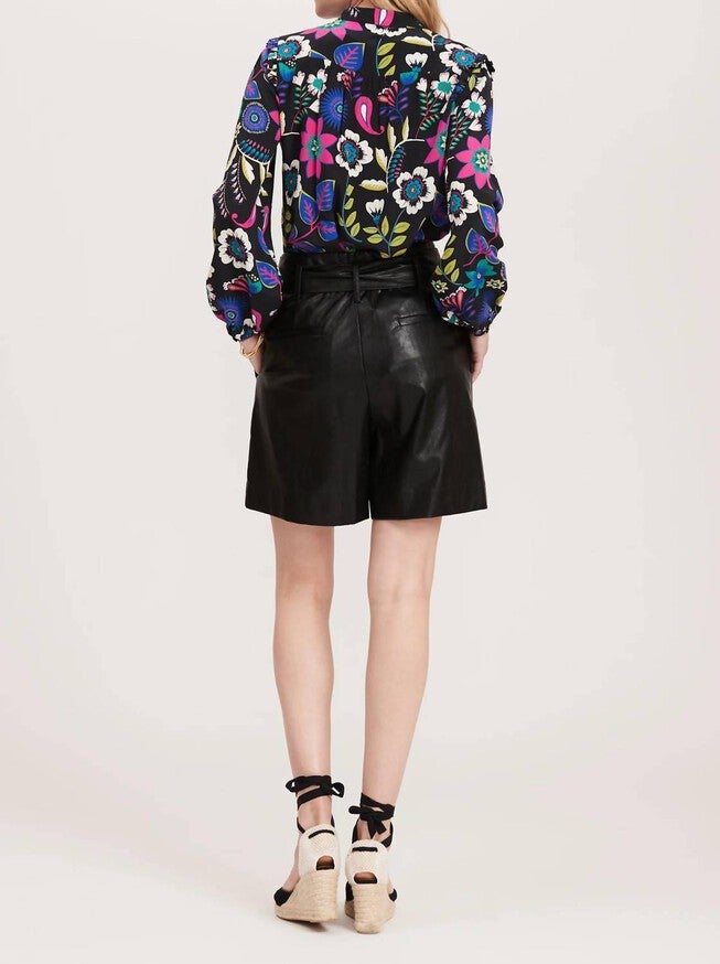 MAGGIE SILK FLORAL BLOUSE IN MULTI, Multi / Purple, alternate image number null