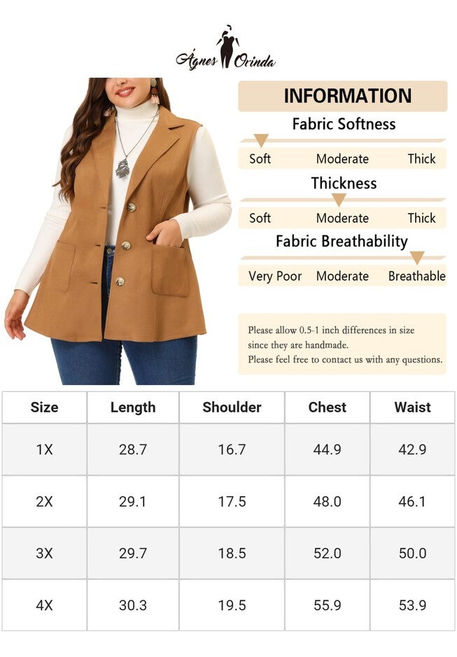 Lapel Suede Utility Vest, Brown / Brown, alternate image number 4