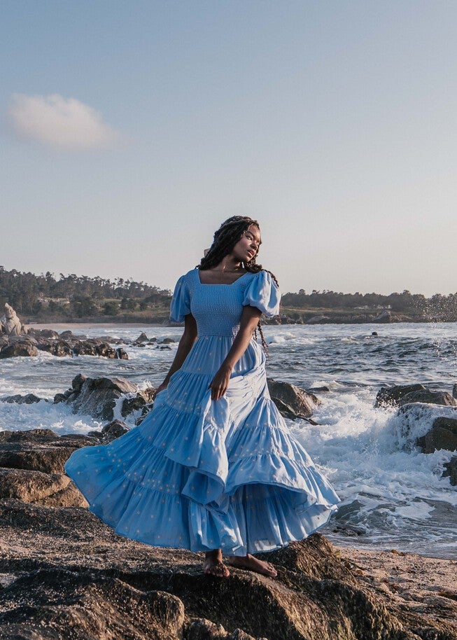 Luna Dress, Light Blue / Light Blue, alternate image number 3