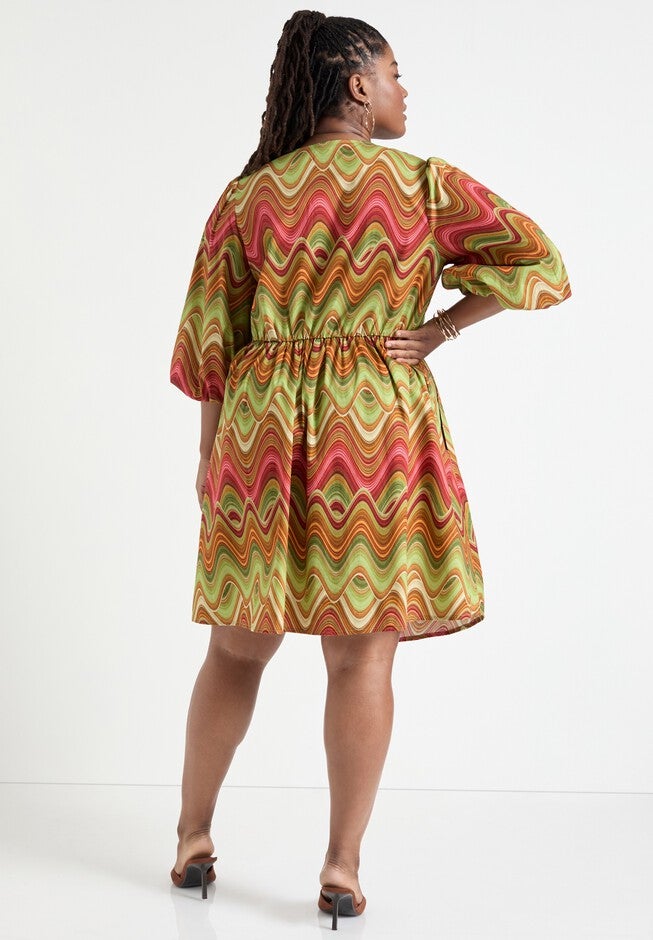 Ring Cut Out Poplin Shirtdress, HEAT WAVES, on-hover image number null