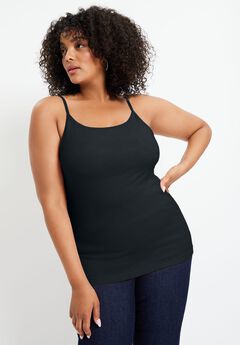 Plus Size Black Tank Top For Women