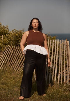 Sleeveless Peplum Sweater