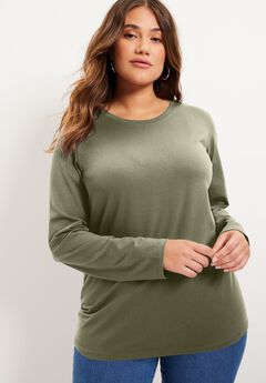 Plus Size Green T Shirt For Women