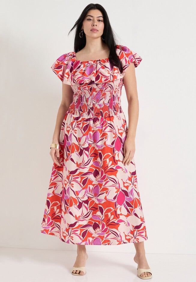 Smocked Bubble Dress, THE BLOOMS, alternate image number null