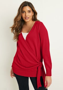 Wrap-Front Cardigan