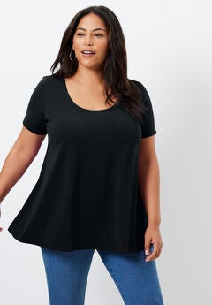 Plus Size Black Shirts