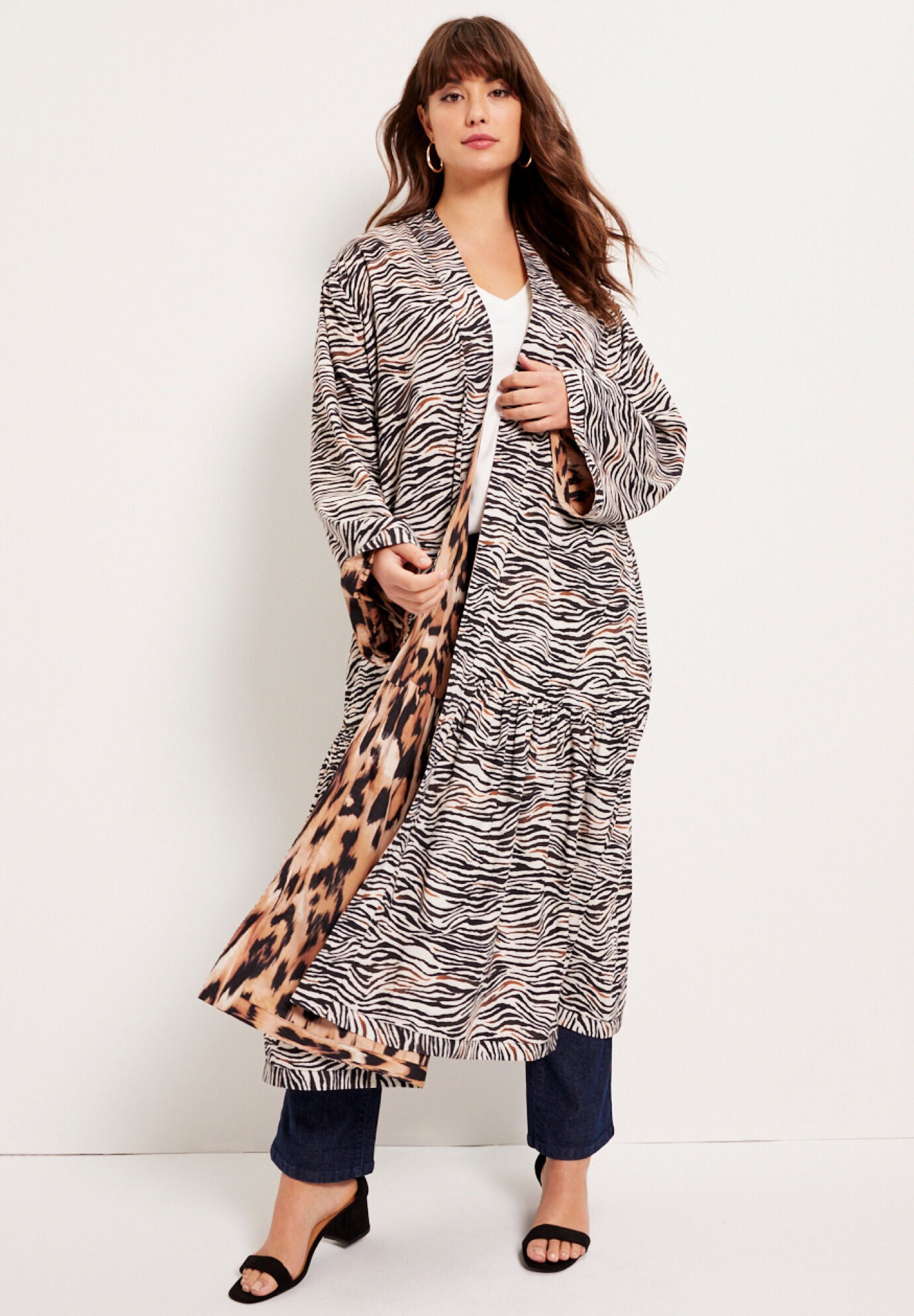 Reversible Printed Duster, , alternate image number 3