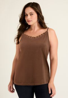 Lace-Trim Bra Cami