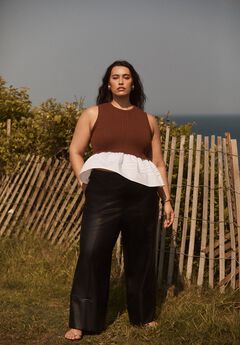 Sleeveless Peplum Sweater