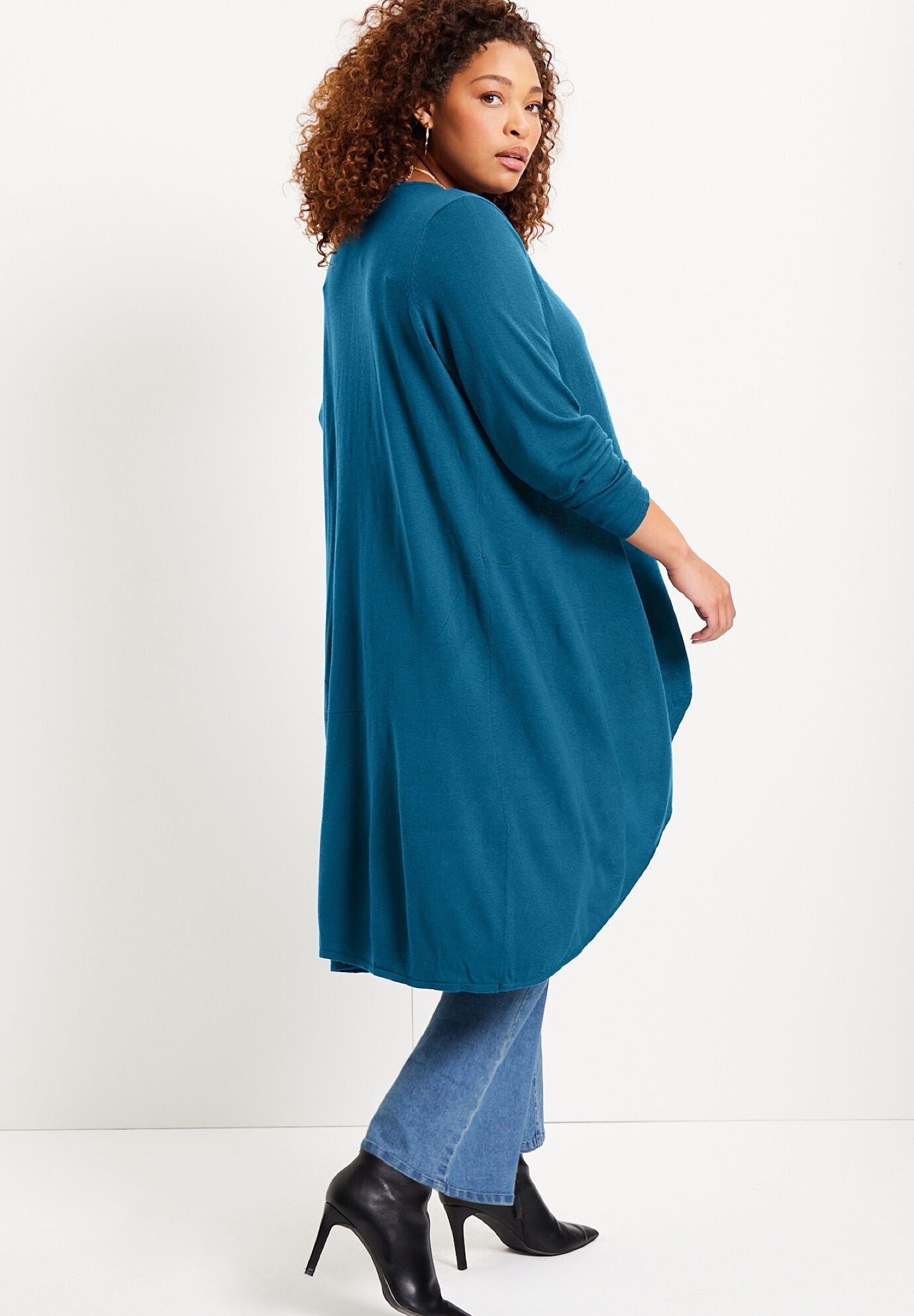 Hi low cardigan top