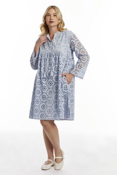 Eyelet Shirtdress