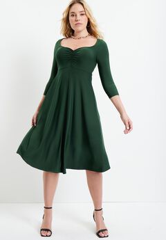 Plus Size Light Green Prom Dress