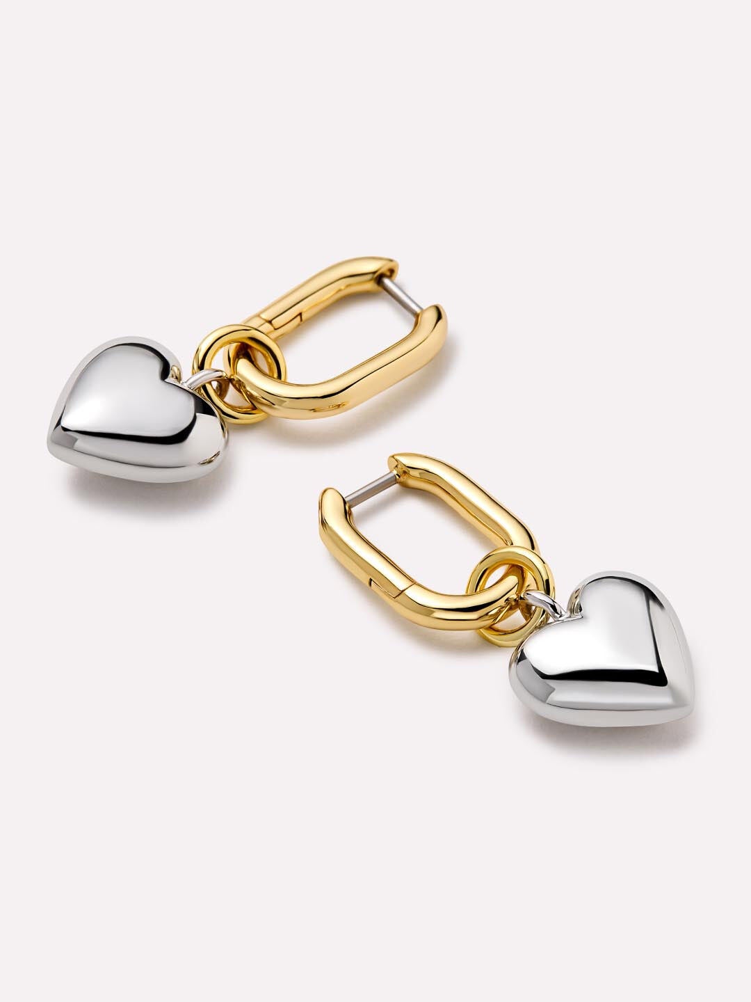 Wesley Heart Earrings, GOLD, alternate image number 5