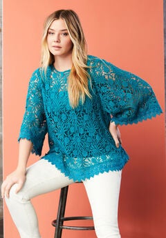 Boatneck Lace Top
