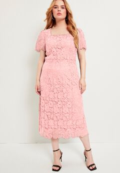 Plus Size Square Neck Dresses