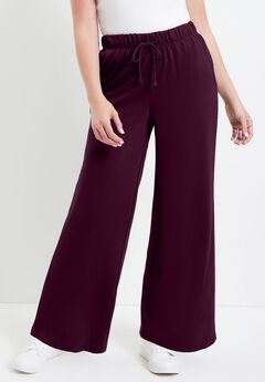 French Terry Wide-Leg Pant