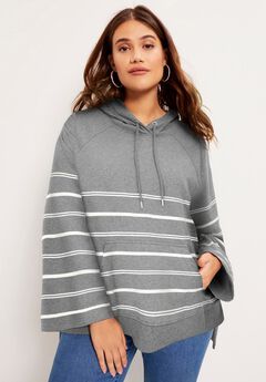 Bell-Sleeve French Terry Sweatshirt