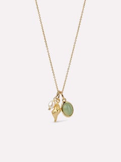 Ocean Gold Charm Necklace