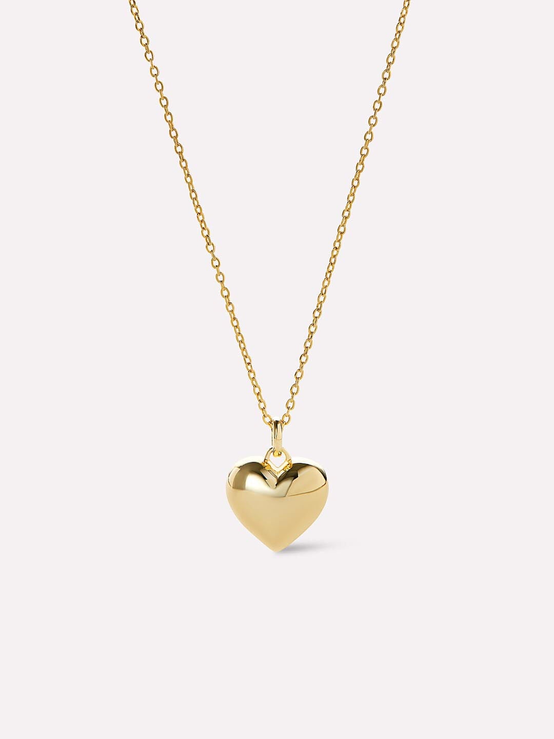 Lev Small Gold Heart Necklace, GOLD, hi-res image number 0