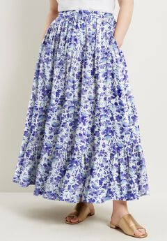 Tiered Midi Skirt