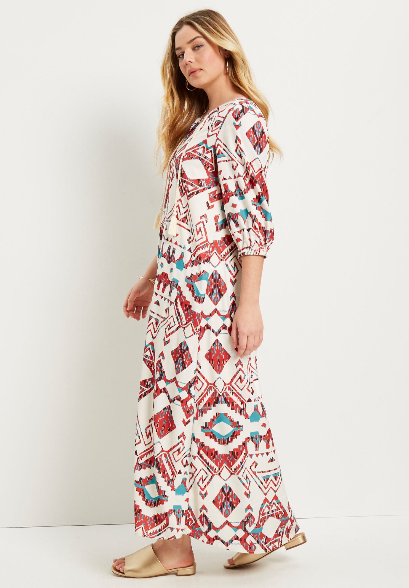 Boho Maxi Dress, , alternate image number 4