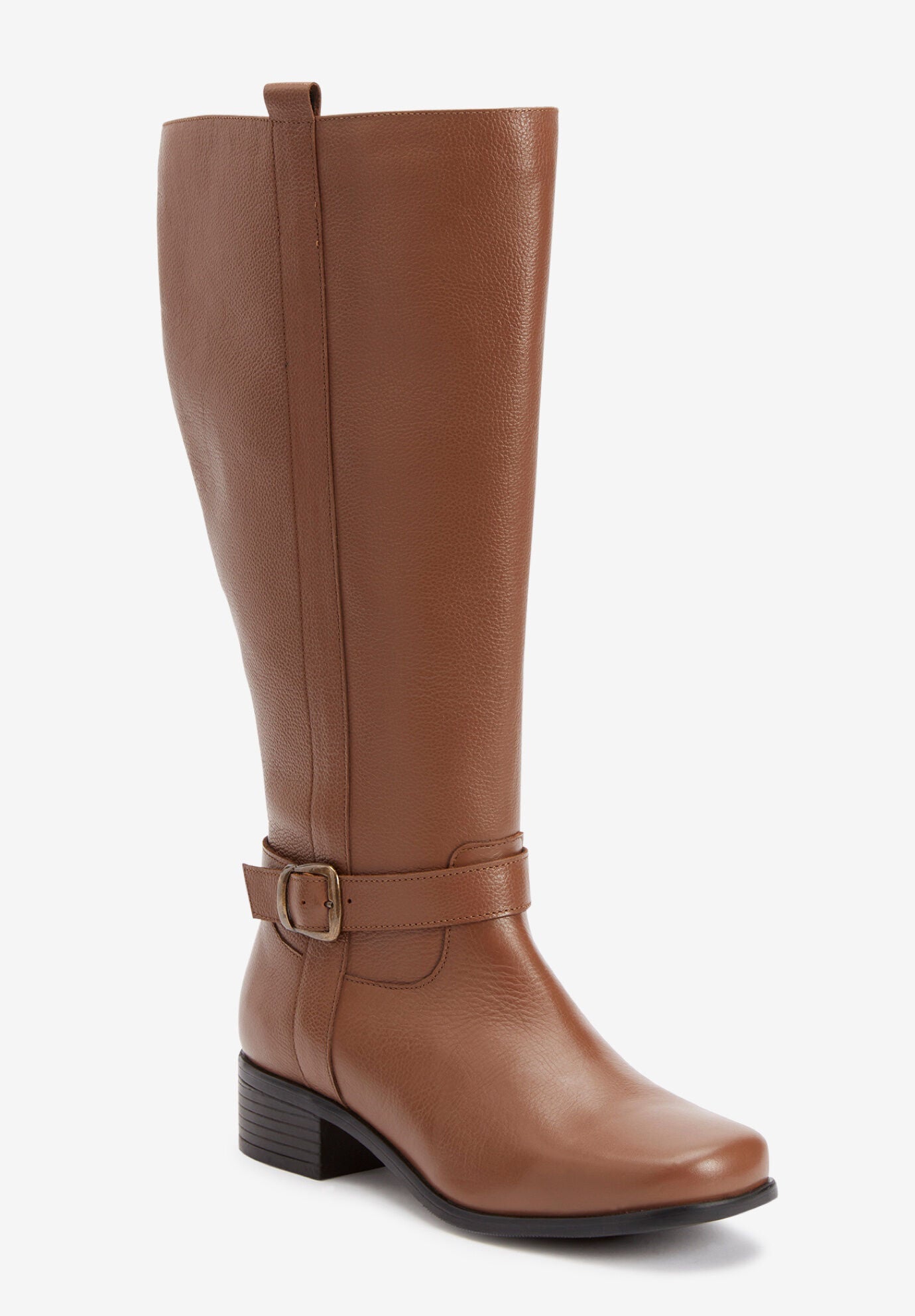 The Donna Tall Wide Calf Leather Boot By Comfortview﻿