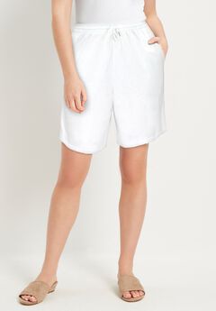Plus Size White Shorts
