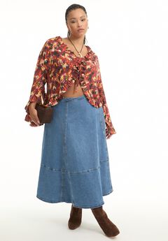 Plus Size Midi Length Skirts