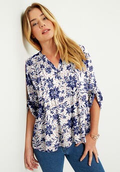 Roll-Tab Popover Tunic