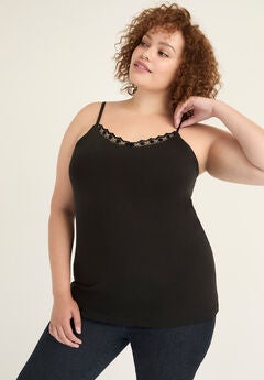 Lace-Trim Bra Cami