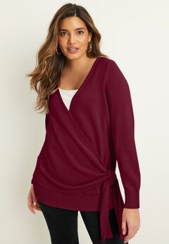 Wrap-Front Cardigan