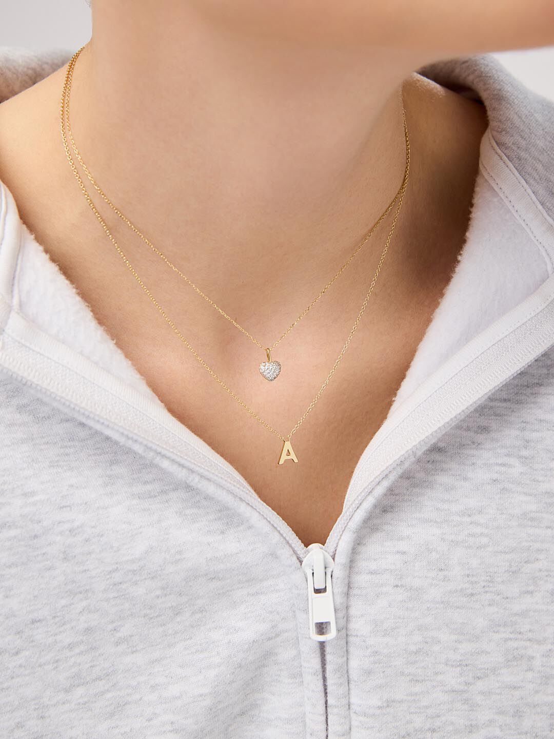 Gold Heart Necklace - Ellery, GOLD, alternate image number 1