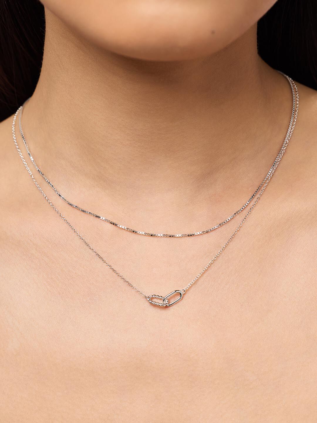 Juniper Silver Pendant Necklace, SILVER, alternate image number 1