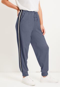 Plus Size Navy Blue Joggers