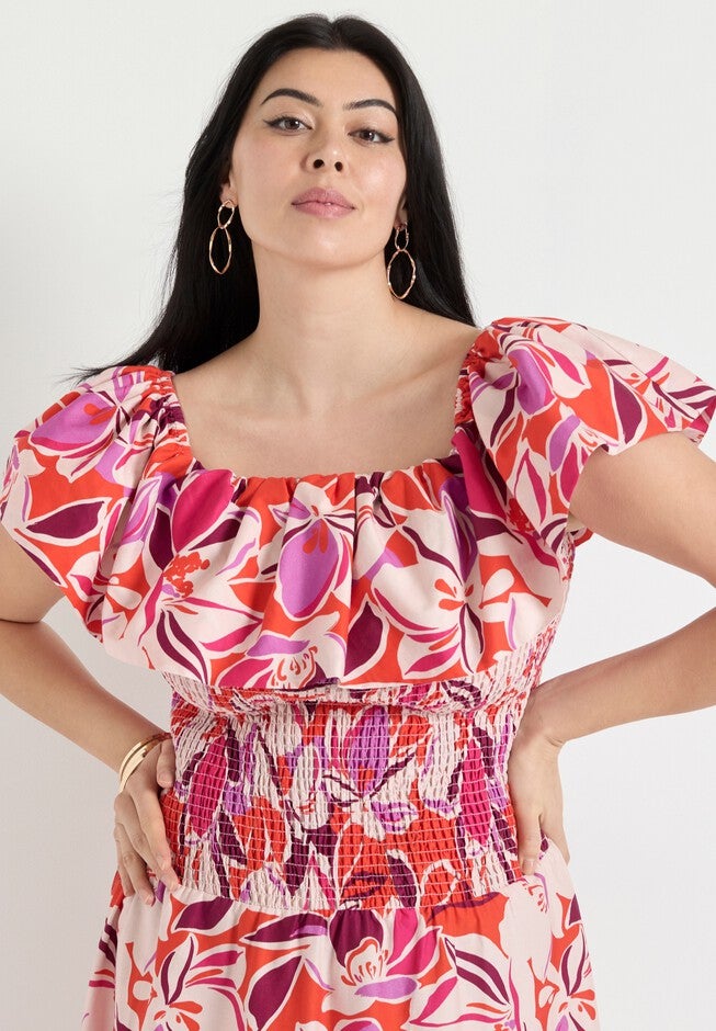 Smocked Bubble Dress, THE BLOOMS, alternate image number null