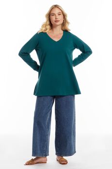 Long-Sleeve V-Neck One + Only Tunic