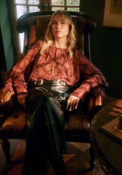 Ruffled Chiffon Blouse