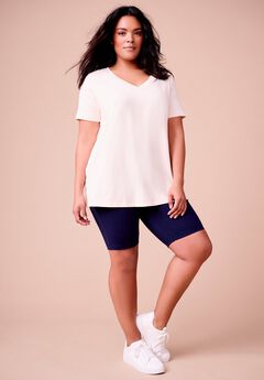 Short-Sleeve V-Neck One + Only Tunic