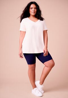 Short-Sleeve V-Neck One + Only Tunic