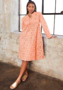 Eyelet Shirtdress