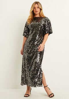 Sequin Midi Dress