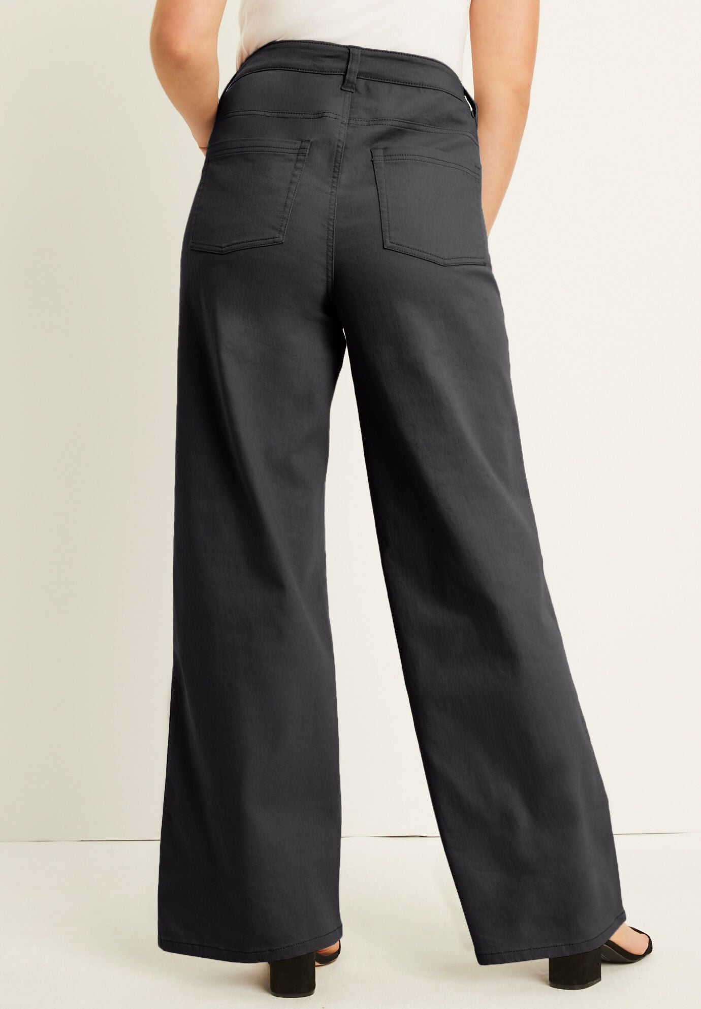 June Fit Wide-Leg Jeans, BLACK, on-hover image number 1
