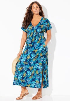 Pack & Go Wrinkle-Resistant Maxi Cover Up Dress