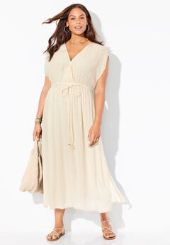 Surplice Maxi Cover Up Dress