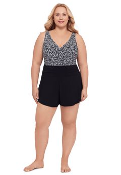 Rebecca Plus Swimsuit Romper with Pockets
