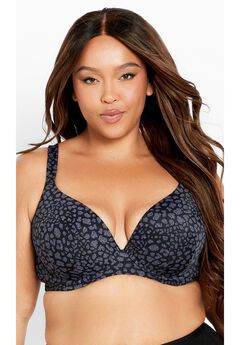 Fashion Plunge Print Bra