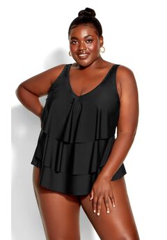 V Tiered Tankini Top