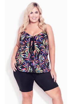 Fly Away Print Tankini Top