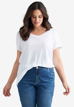 Drapey V-Neck Tee